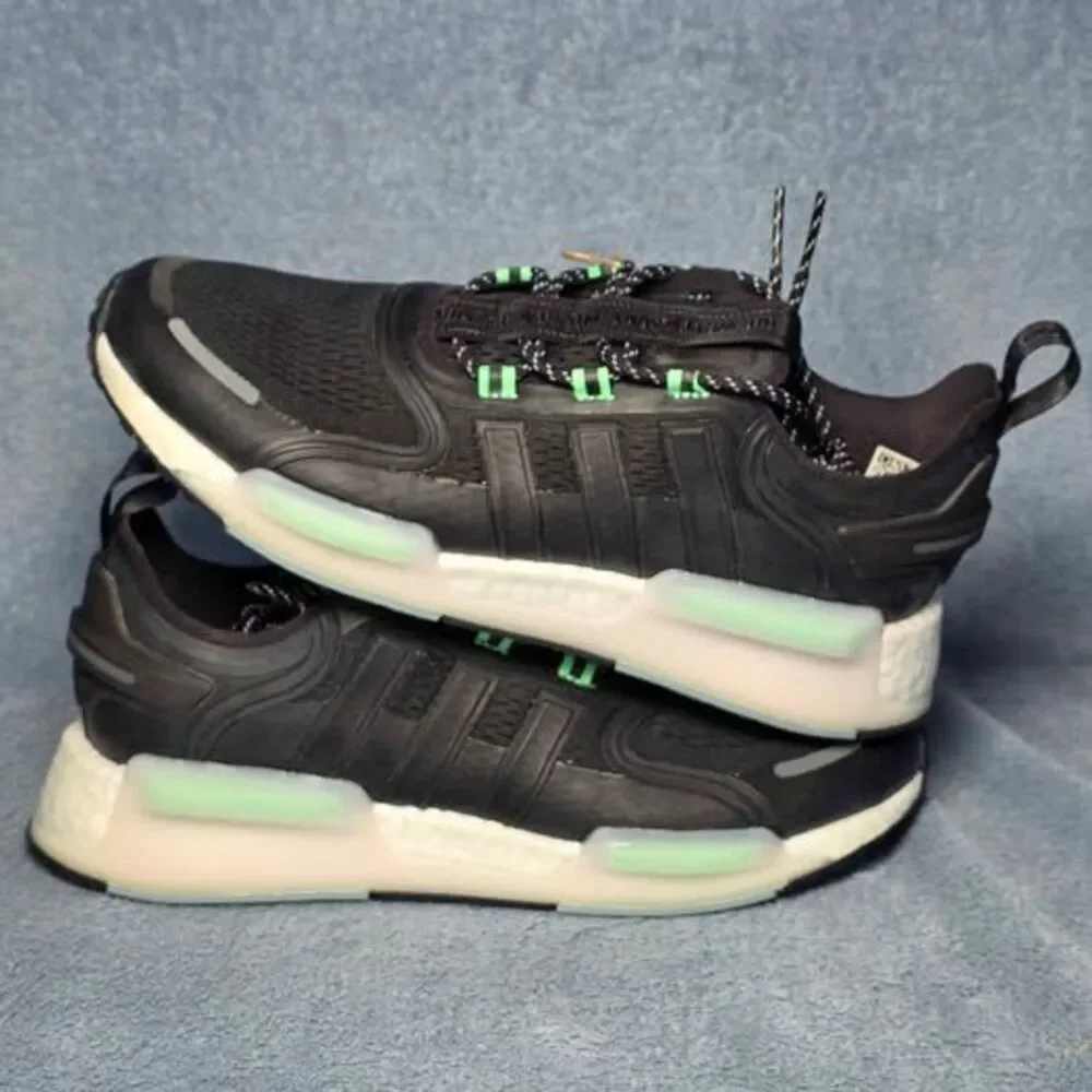 Adidas NMD_V3 Black Green White Sneakers Men's US 9.5 or Women's 10.5